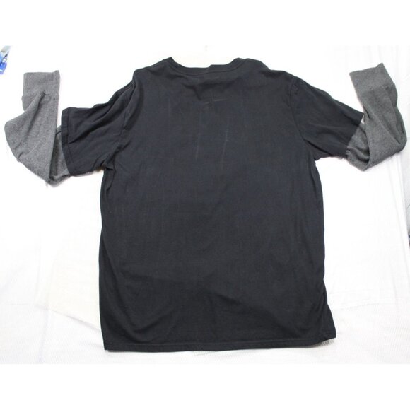 Star Wars Darth Vader Mens Long Sleeve Graphic T-Shirt 2X Raglan Style Black & G - Picture 6 of 6